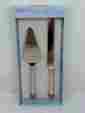 5070891 Jingle Bells Towle Cake And Pie Server Set Holiday Wishes 044228020310