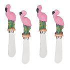 5199 Supreme Housewares Pink Flamingo Cheese Spreader Set Of 4 855910519902
