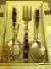 550-lr807593 Ralph Lauren Wentworth Tortoise 3 Pc Hostess Set New In Box And Free Quick Ship