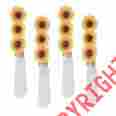 5531 Supreme Housewares Sunflower Cheese Spreader Set Of 4 Bulk 855910553104