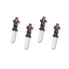 5533 Supreme Housewares Red Coat Pirate Cheese Spreader Set Of 4 Bulk 855910553302