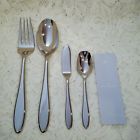 57004900096 Wedgwood Waterford Claremont Ww Cutlery Stainless Hostess Set Of New