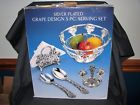 60241 Godinger Nib Silver Plated Grape Design Piece Serving 028199602416