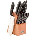 60772.14 Gibson New Huxford Cutlery Set With Dark Wood 085081838285