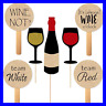 688039448705 Wine Tasting Photobooth Props Paddles Red Gold Black