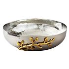70020 Elegance New Golden Vine Hammered Salad Bowl 781147764122