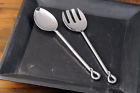 71011 William Sheppee Elephant Tail Piece Salad Servers Set 617723891534