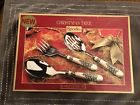 749151497665 Spode Christmas Tree New Three Piece Cutlery Set