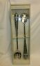 762026 Pottery Barn Set Of Large Salad Servers Madena Pattern Long