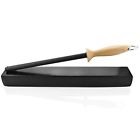 763769192309 Satori Professional Inch Black Ceramic Sharpening Rod Knife