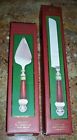 782736 782738 Holiday Gatherings Lenox New Cake Knife Server 2 Pc Dessert Set Glass Handles
