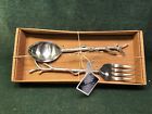 795785221596 Thirstystone Pewter Branch Tree Collecton Salad Servers Nib