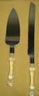 798804703660 Stainless Steel Wedding Knife Server Set With Clear