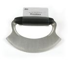 8650 Amco Stainless Steel Handle Mezzaluna Silicone Salad Chopper Cutter Grip Kitchen 019578152585