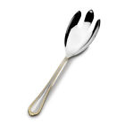 885991131359 Mikasa Regent Bead Gold Large Salad Serving Fork