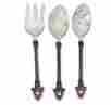 03791691433 91433 Fleur Hostess Server The Gg Collection De Lis 3 Pc Stainless Steel Brass Serving Set