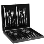 920429792068 Amz Saring Piece Mirror Black Stainless Steel Flatware