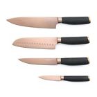 92421kr Cambridge Silversmiths Black Silicone Handle Copper Pvd Piece Cutlery Set