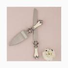 9285 Weddingstar Back To School Decorative Fleur De Lis Wedding Cake Serving Set 068180034741
