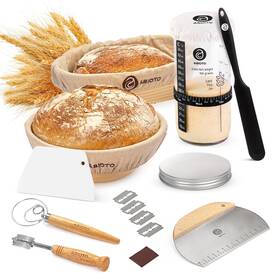 Bbk-10r11o-24oz Abioto Sourdough Starter Kit - A Complete Bread With 10 Inch Round