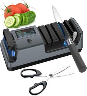 Abledn Eks001 5-in-1 Electric Knife Sharpener For Kitchen With 100% Diamond Abrasive