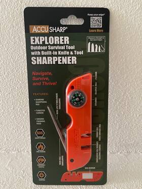 007c Accusharp Explorer Outdoor Survival Tool Knife Sharpener And Ceramic Rods