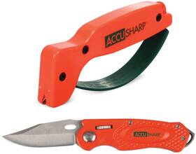 043c Accusharp Orange/green Wheel Lock Knife Sharpenr Set Of Two