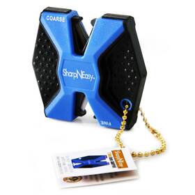 334c Accusharp Sharpneasy 2-step Knife Sharpener Blue Coarse And Fine Ceramic Rods