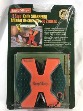 336c Accusharp Sharpneasy Orange 2-step Ceramic Knife Sharpener Fast Sharpening Tech