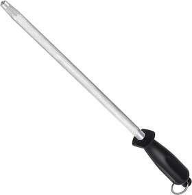 Acowell 744759891709 Honing Steel Knife Sharpening Rod 12 Inches Premium Carbon Sharpener