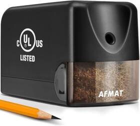 Ps13 Afmat Electric Pencil Sharpener Heavy Duty Classroom Sharpeners Black