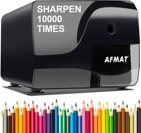Ps79 Afmat Electric Pencil Sharpener Heavy Duty Sharpeners Medium Black
