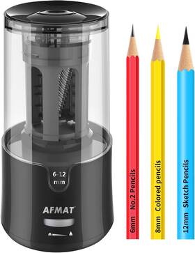 Ps92 Afmat Electric Pencil Sharpener For Colored Pencils Black
