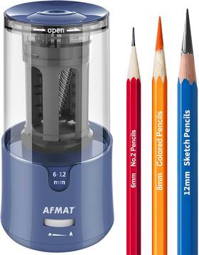 Psa-7 Afmat Electric Long Point Pencil Sharpener For 1 Count Pack Of Blue