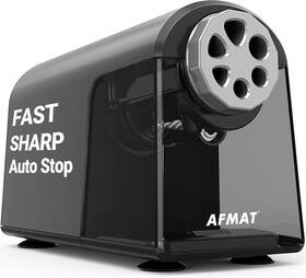 Psx2gy Afmat Heavy Duty Electric Pencil Sharpener 6 Holes Classroom Gray