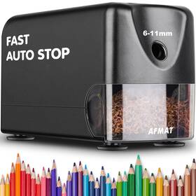 Psx3bk Afmat Heavy Duty Electric Pencil Sharpener Classroom Sharpeners Black