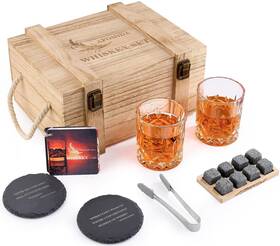 Tjs-1 Afomida Whiskey Stones Set For Men Husband Dad Boyfriend Him Birthday Wedding Ann