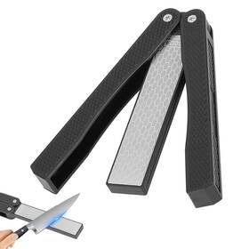 Agatige1asb5zwep4-11 Agatige Folding Knife Sharpening Stone Double Sided Sharpener Portable Quick Sharpen