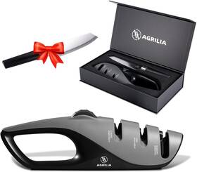 Rm0066 Agrilia Premium Knife Sharpener With Adjustable Angle Knob - Handheld Manual Gray