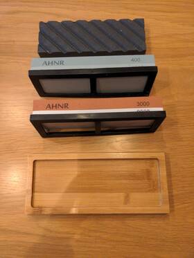 X002buoinn Ahnr Professional Knife Honing Sharpening Stone Kit Premium Sharpener Set
