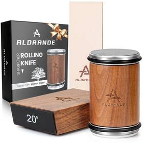 Aldrande 198715020397 Rolling Knife Sharpener Tool - Sharpening With Diamonds And Ceramic For