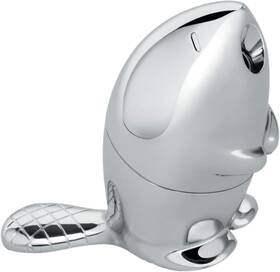 Rt02 Alessi Kastor - Design Pencil Sharpener Chromed Zamak Mirror Silver