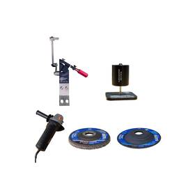 All American Sharpener 854649008244 Authentic Full Kit Combo For Sharpening Mower Blades -