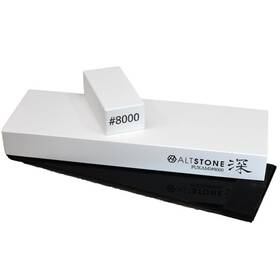 Altstone 571506850605 Whetstone Sharpening Stone Super Finishing Grit 8000 With Nagura 7.1 Inch X 2.4
