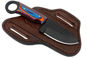 Al-nk-013 Alzafash Horizontal Carry Knife - 7.5 Inch Edc Fixed Blade With Sheath 1095 Hi