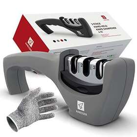 Amesser 742880321171 Kitchen Knife Sharpener - 3 Stage Sharpening Tool Sharpens Chefs Knive