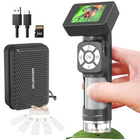 Ad112-eu Andonstar Ad112 Portable Pocket Microscope Kit For Kids And Adults With 2 Inch Lc