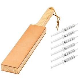 Angerstone 651358061405 Double Sided Diamond Leather Strop For Knife Sharpening With 6 Dia