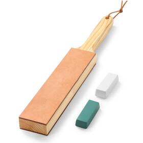 Angerstone 677998366021 Double Side Leather Strop For Knife Sharpening - 14 Inch X 2 Stropping Block Kit