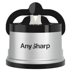 Anysharp 037430701226 Essentials - Knife Sharpener With Powergrip For Knives And Serrated Blades